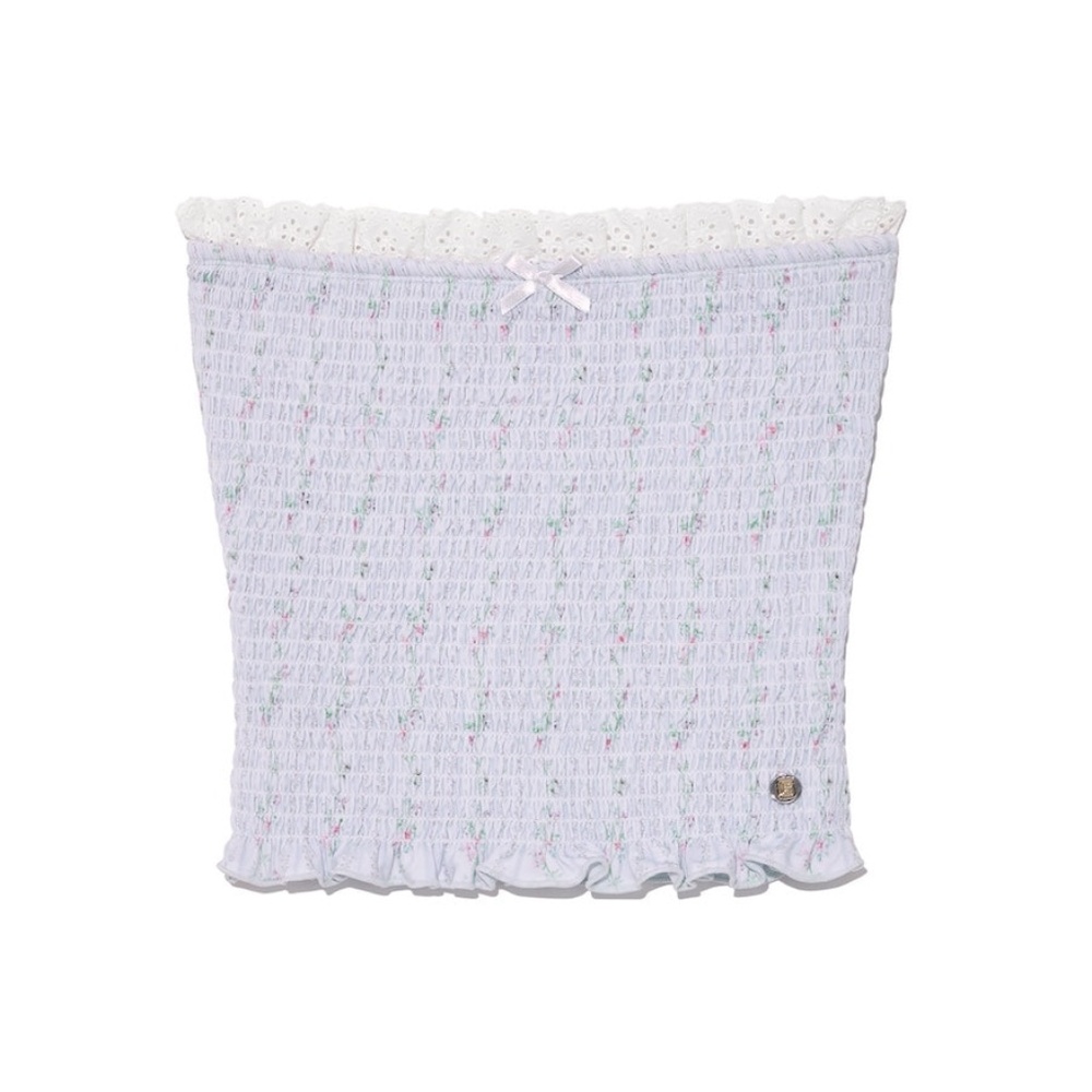 [NWT] Glowny Smoke Tube Top in Sky Bloom (S)